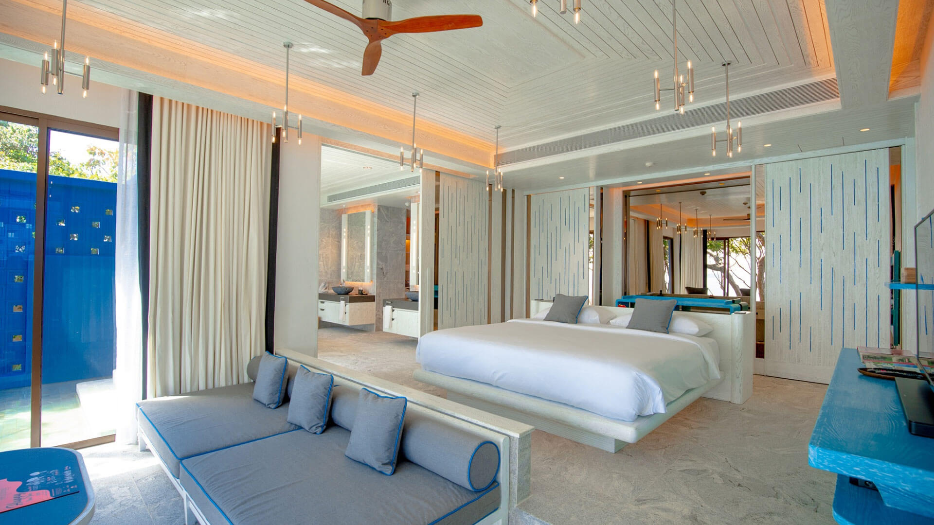1br luxury residential hotel phuket private pool villa living room bedroom