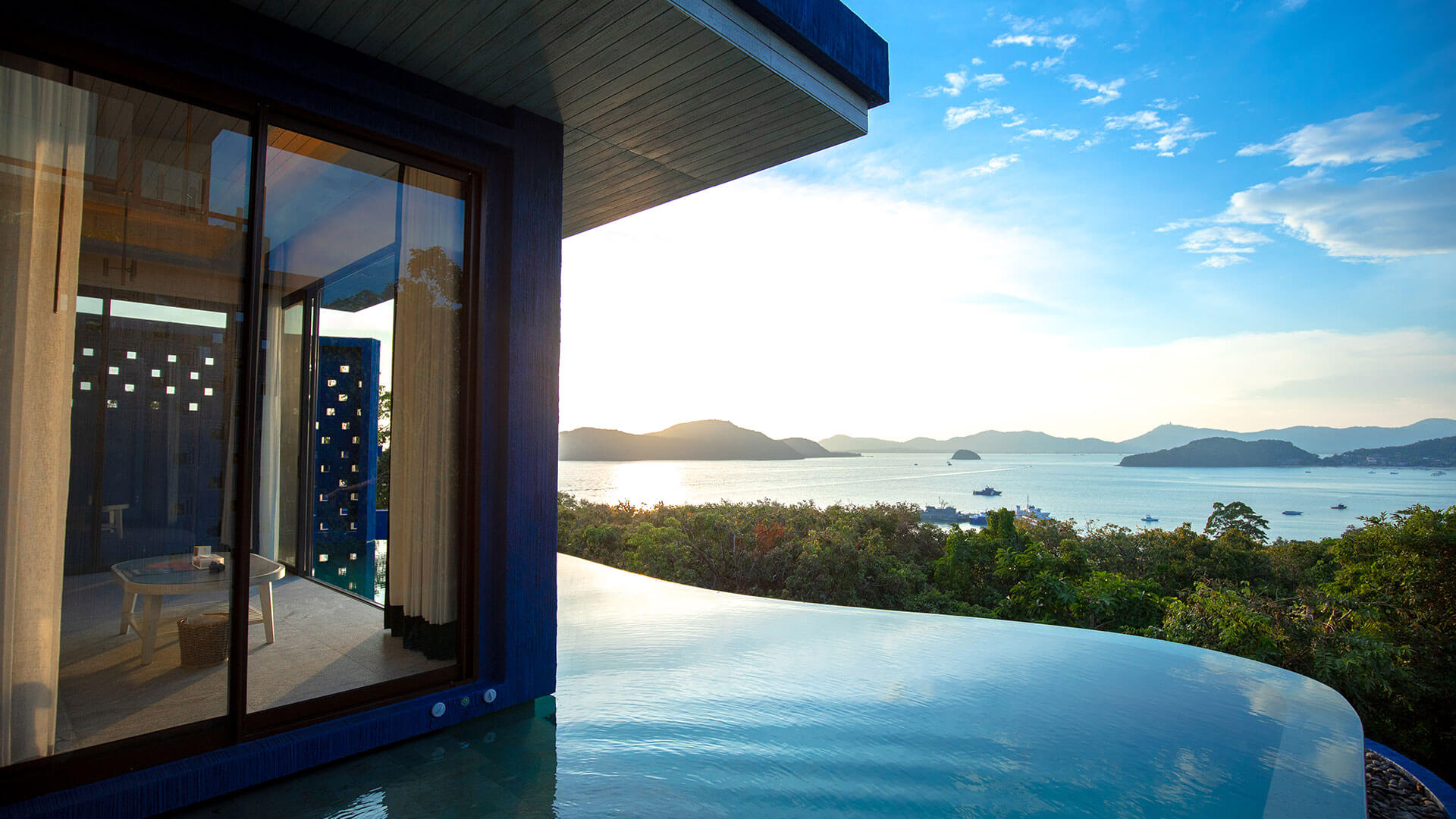 1br luxury residential pool villa hotel phuket sunset