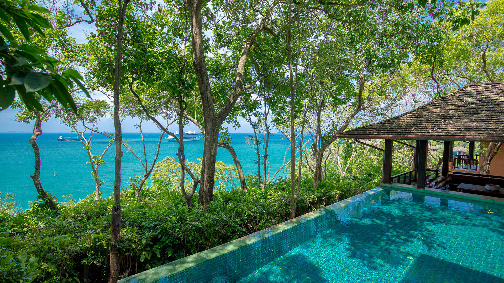 3 bedroom residence villa partial garden view luxury hotel resort phuket