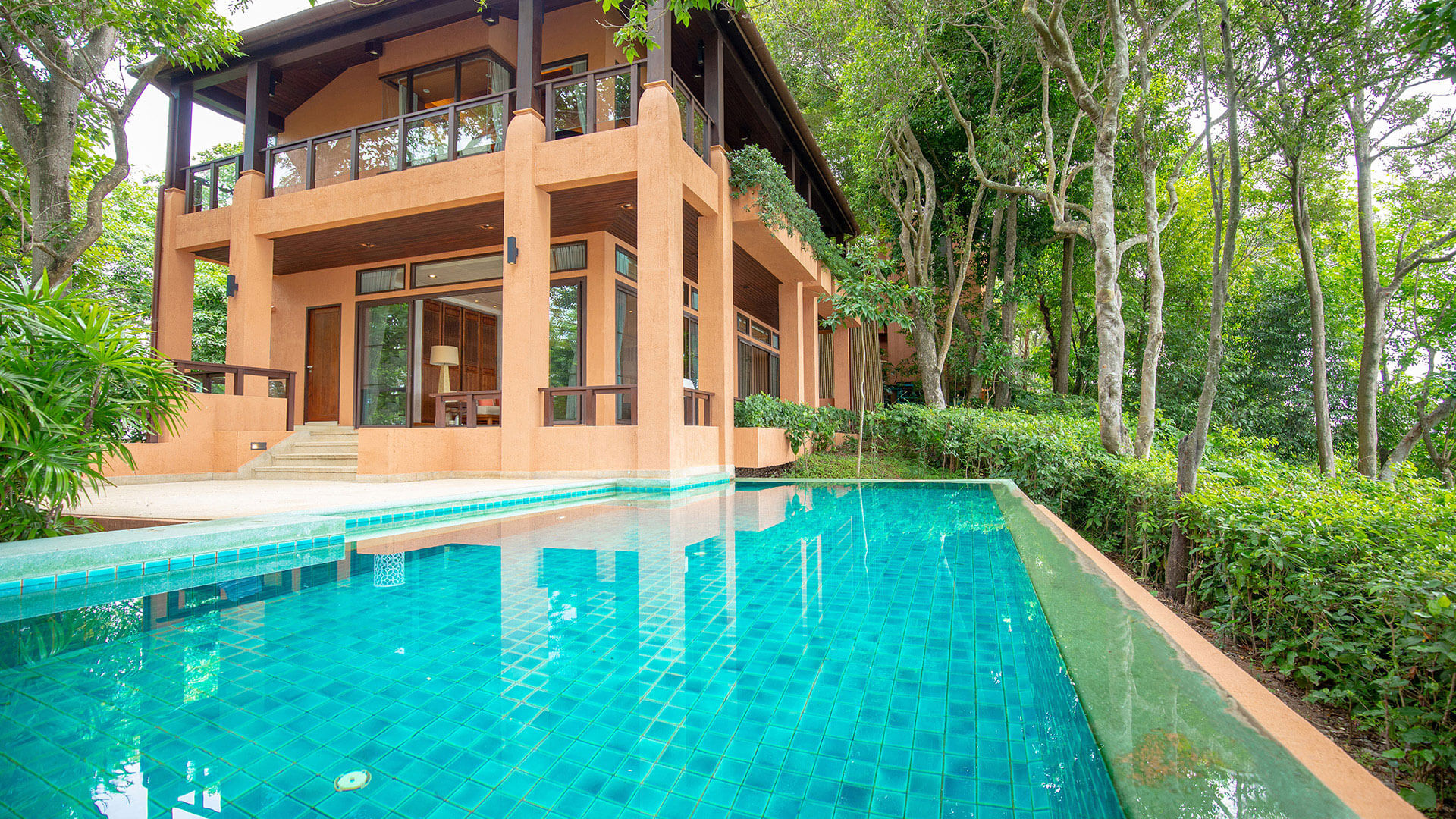 3 bedroom residence villa partial tropical garden view luxury hotel resort