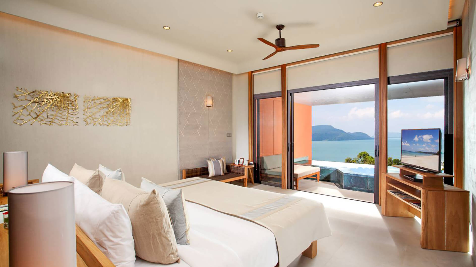 6 Star Hotel in Phuket Pool Suites West With Andaman Ocean View Private Luxury Villa View