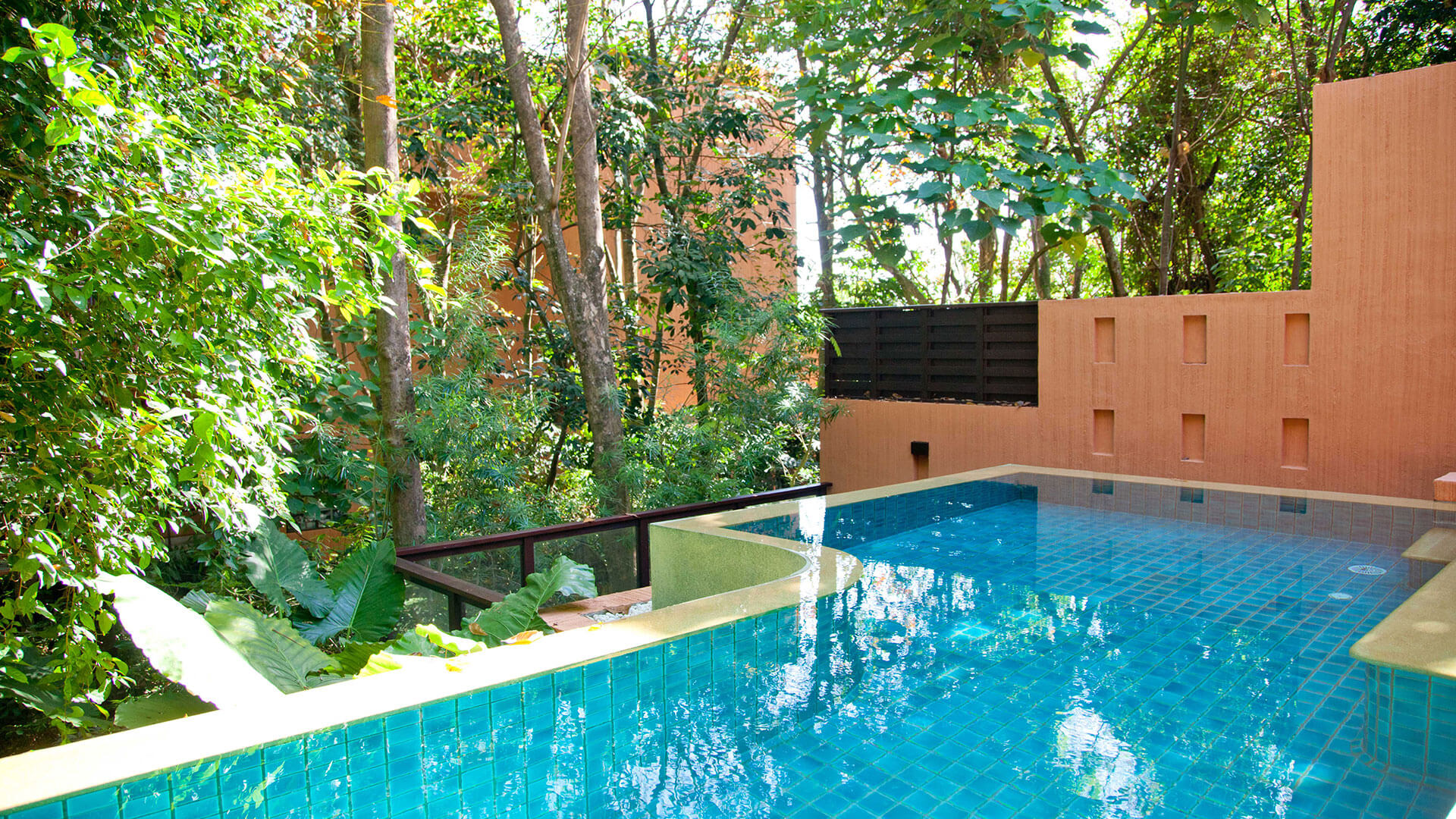 family suite hotel pool villas in phuket 1 bedroom garden view living area