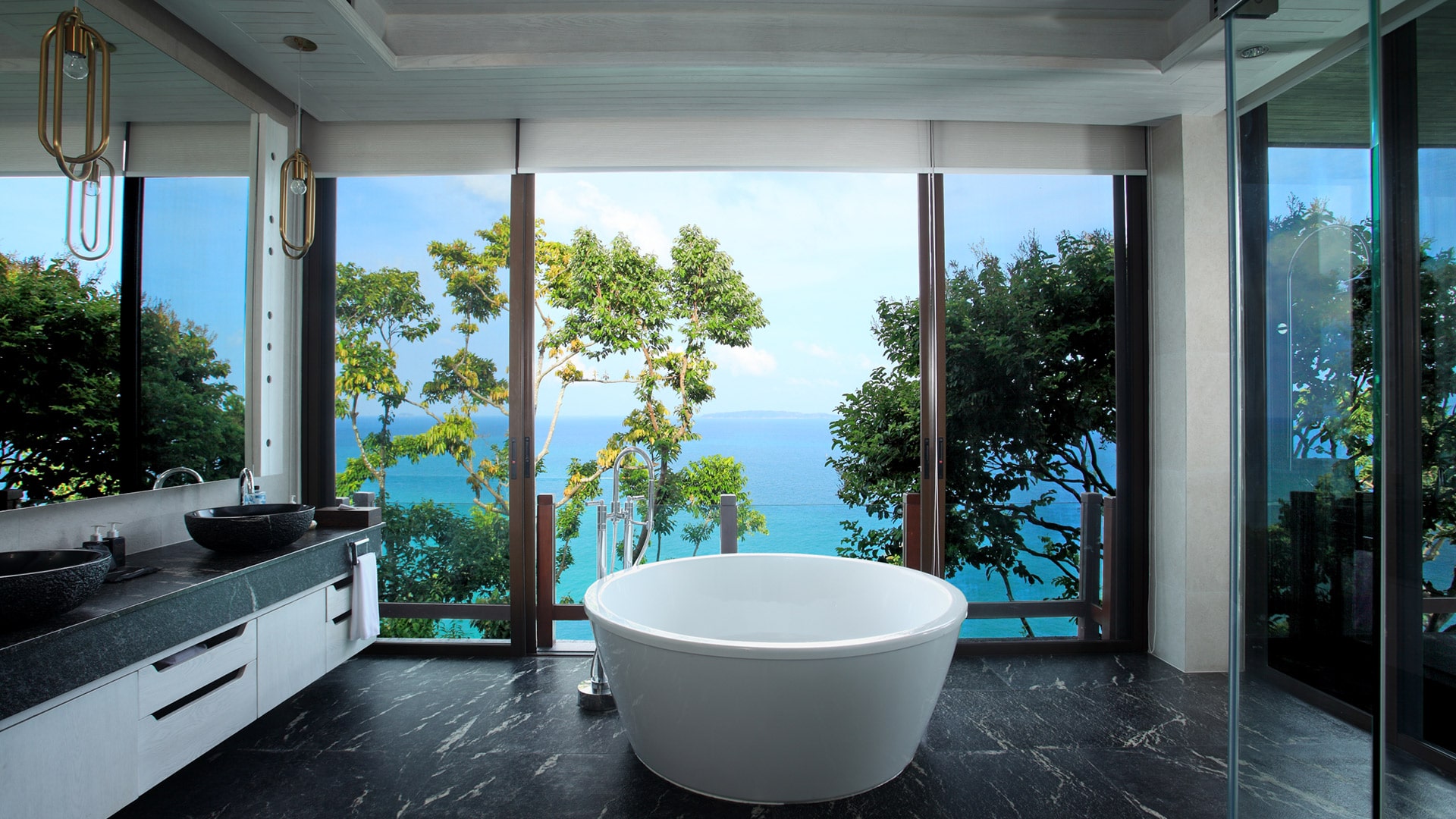 presidential 5 bedroom pool villa private luxury hotel phuket bathroom