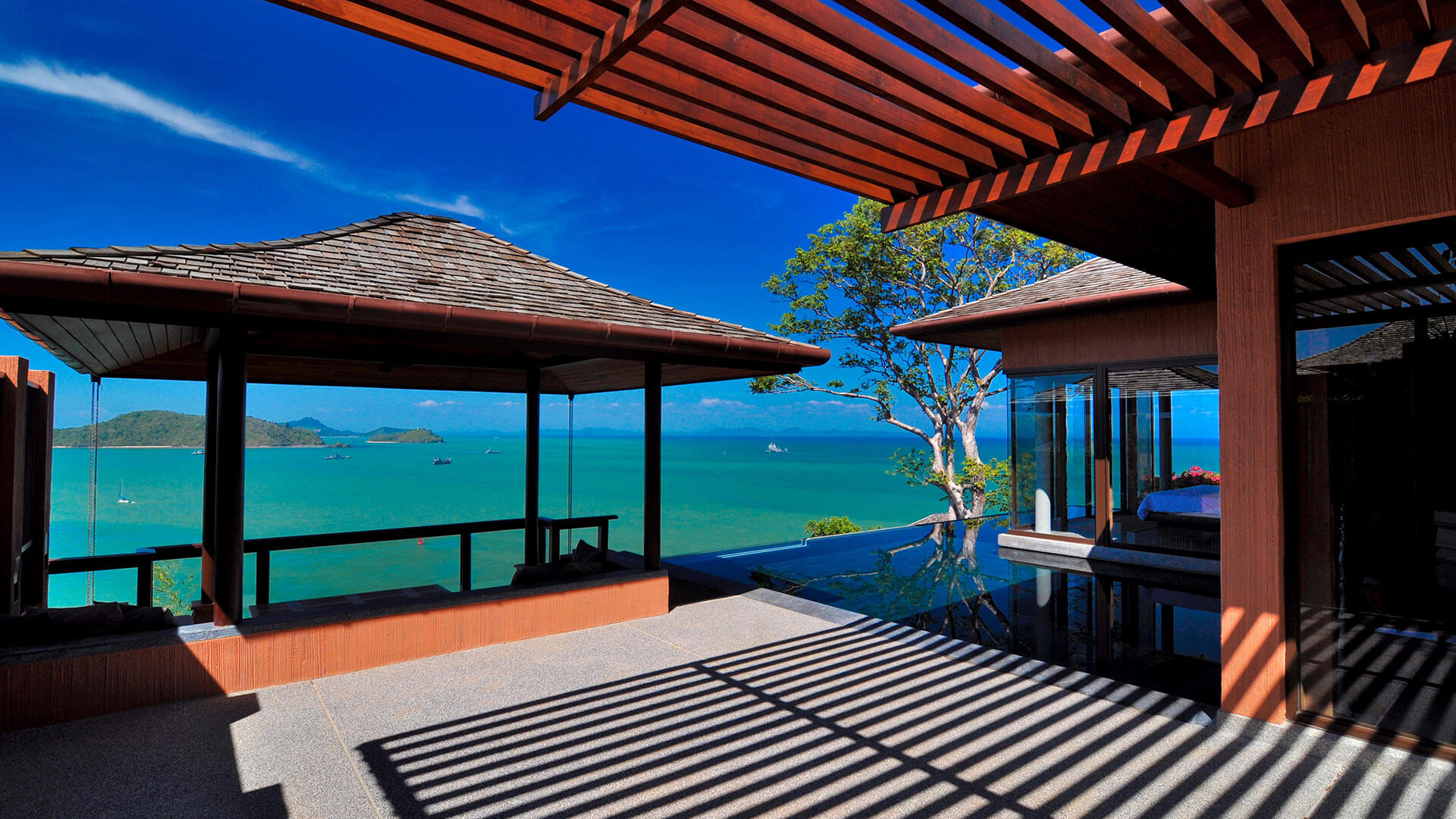 private pool villas hotel phuket one bedroom ocean view best award winning sri panwa liveing area