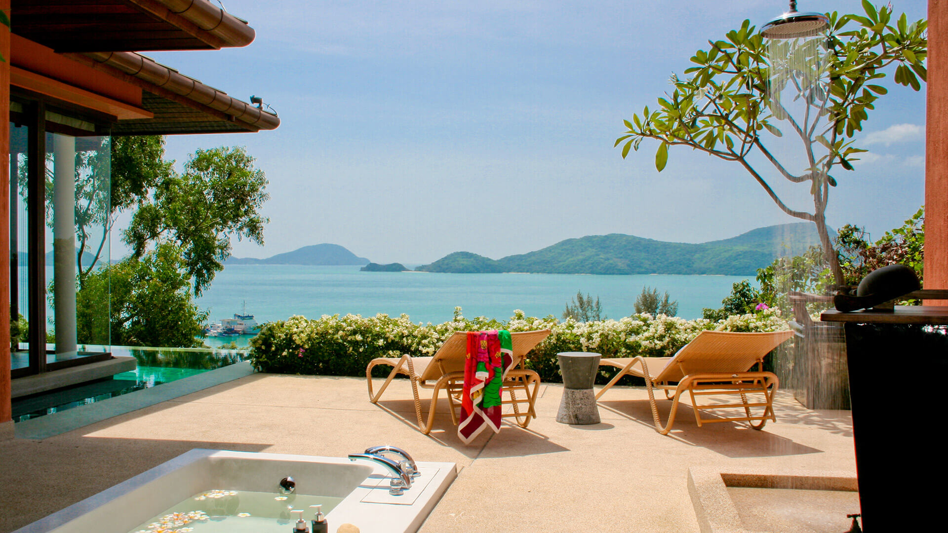 two bedroom pool villa phuket sri panwa luxury resort ocean sunset view